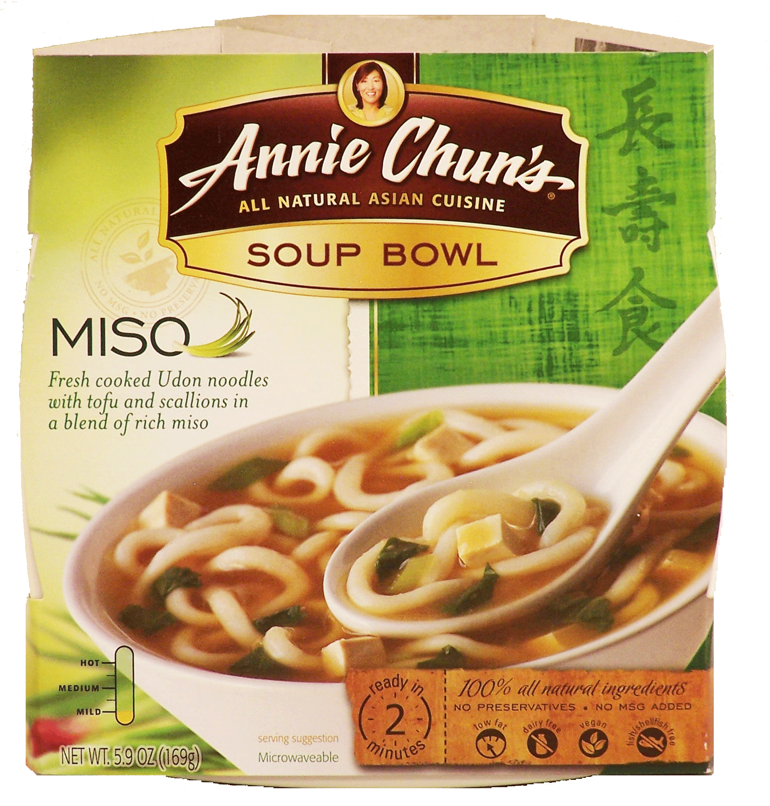 Annie Chun's&nbsp;All Natural Asian Cuisine&nbsp;miso soup freshpak noodle bowl with tofu and scallion Full-Size Picture
